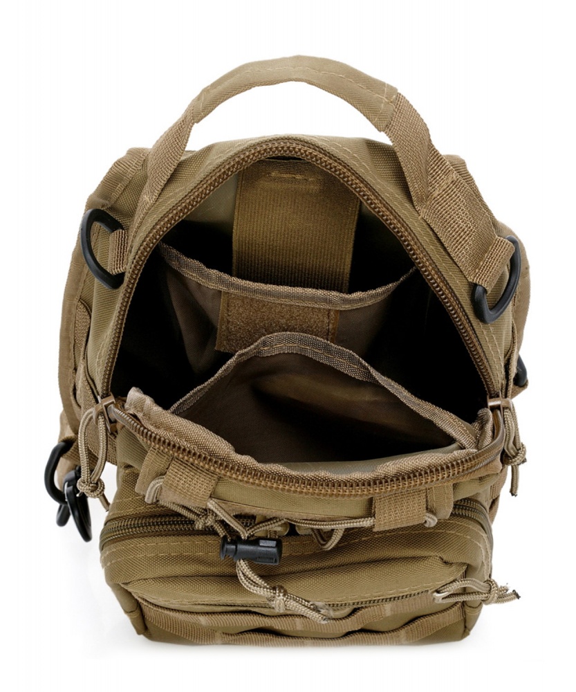 Сумка-рюкзак 1991 ТМ нагрудная тактическая OXFORD 7л TAN