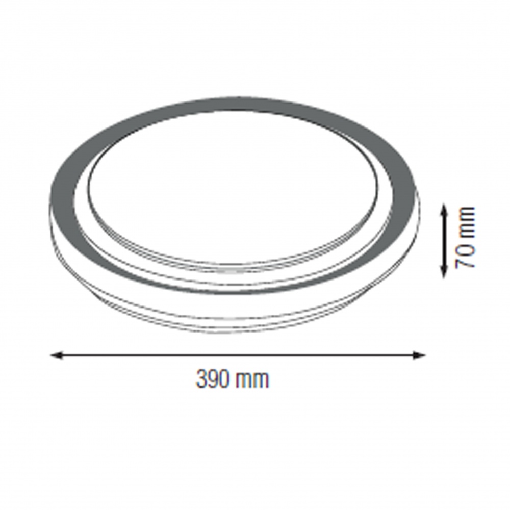 Світильник стельовий HOROZ ELECTRIC OCTAV 36 Вт білий із чорним 6400 К 027-019-0036-02-1