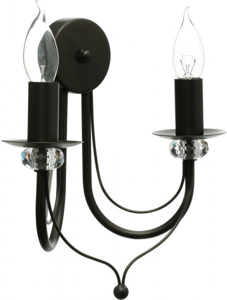 Бра Vitaluce 2x60 Вт E14 чорний V1798 