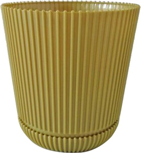 Горщик пластиковий Гелиос круглий 0,75л бежевий 