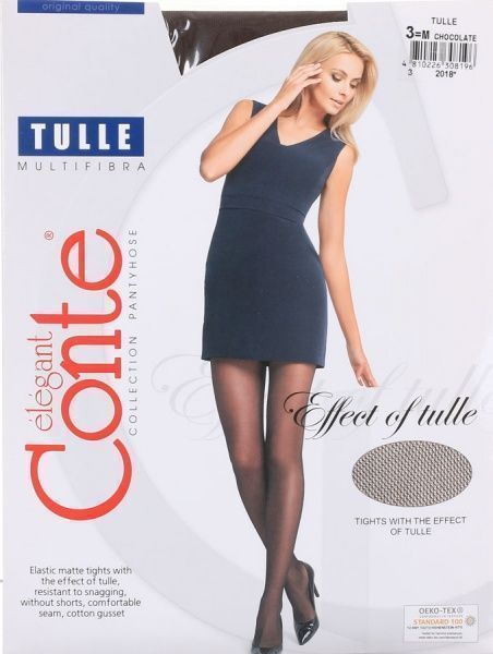 Колготки женские Conte Tulle 30 den р. 3 шоколадный 1 шт. 