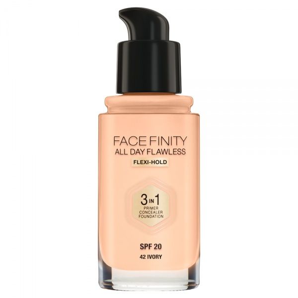 Тональная основа Max Factor Facefinity All Day Flawless 3-in-1 42 Ivory 30 мл