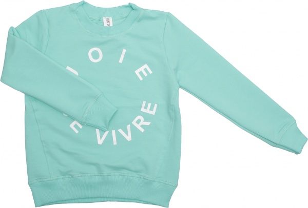 Світшот Маленькие люди для дівчинки 14 р.152 м'ятний 