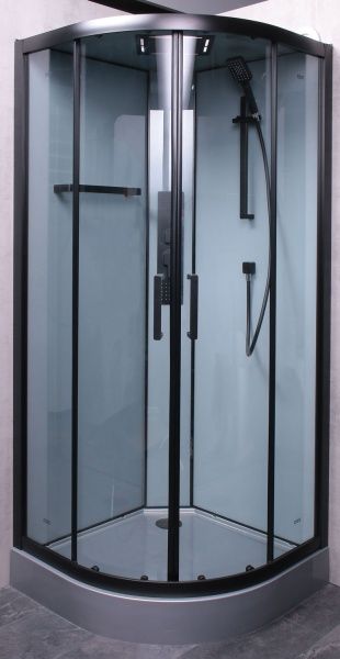 Душевой бокс EGO Pure Black 90x90 см K-3501-B