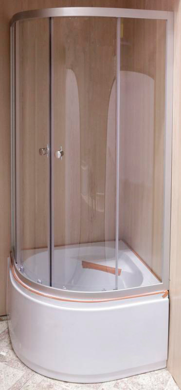 Душевая кабина UP! (Underprice) HK- 8140 Q 800x800x1940 профиль сатин ABS