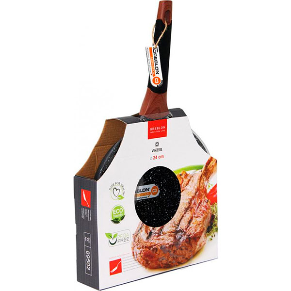 Сковорода Greblon Induction Line 24 см 89502 Vinzer