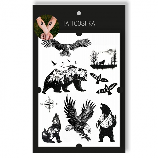 Временная татуировка Tattooshka Дикая природа LB-107