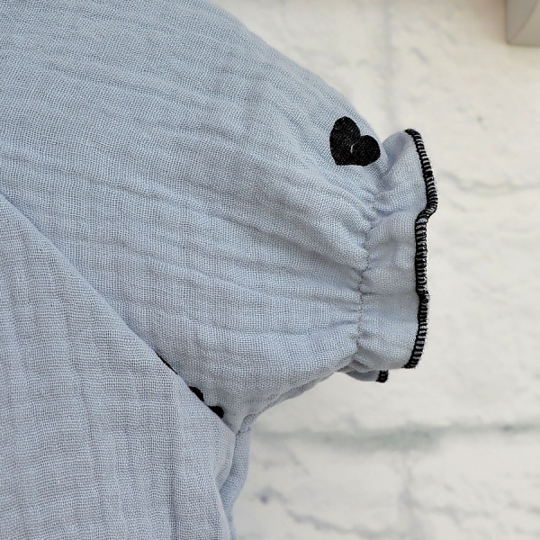 Песочник для девочки Blanka Сердечки р.86 серый 110303 