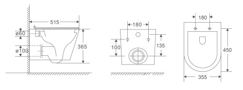 Унитаз подвесной Imprese VLTAVA TWIST c06309603
