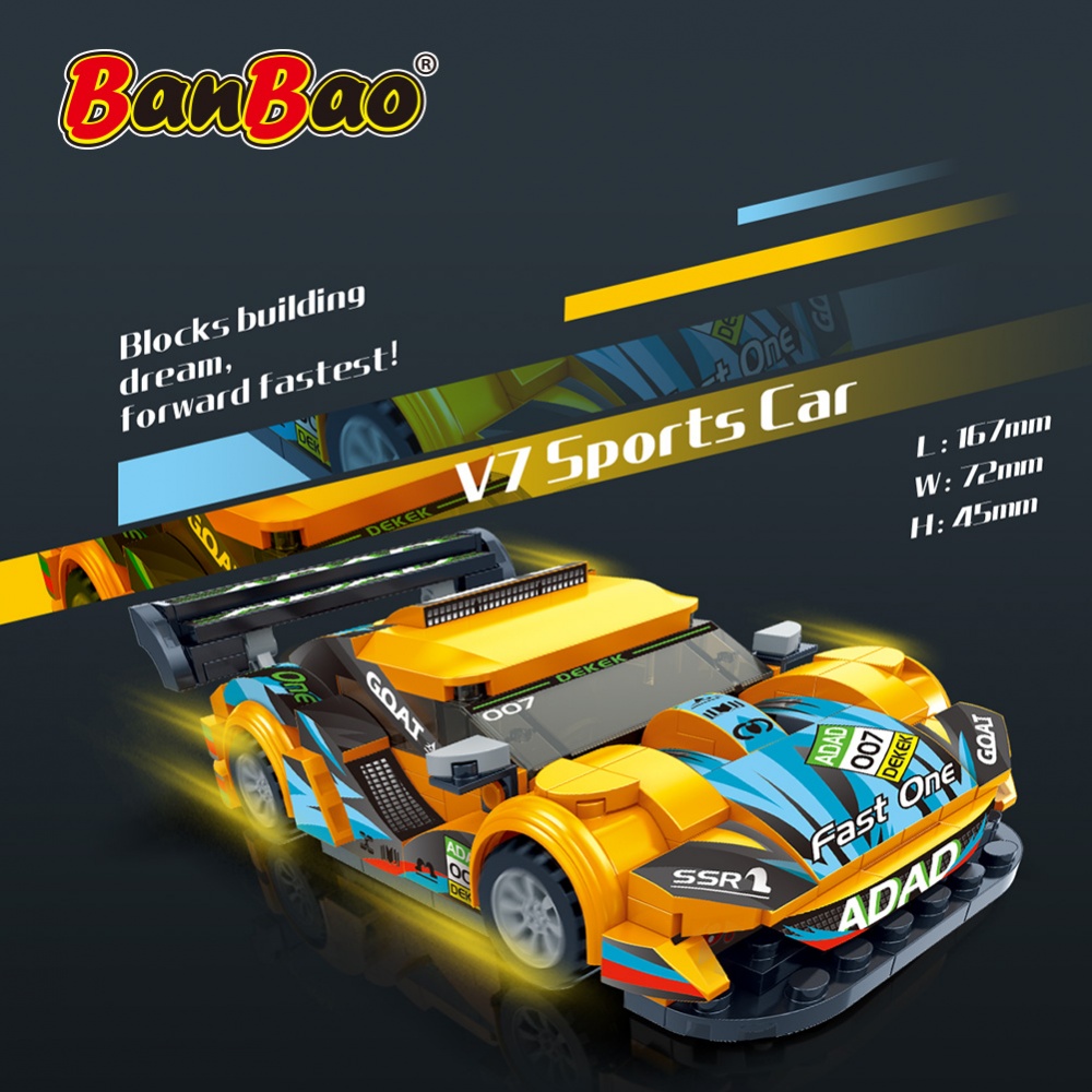 Конструктор BanBao V7 спорткар ET837