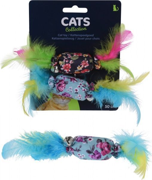 Игрушка для котов с перьями 2 шт.