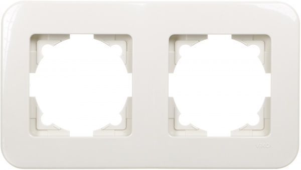 Рамка двухместная Viko Rollina универсальная кремовый 90481052