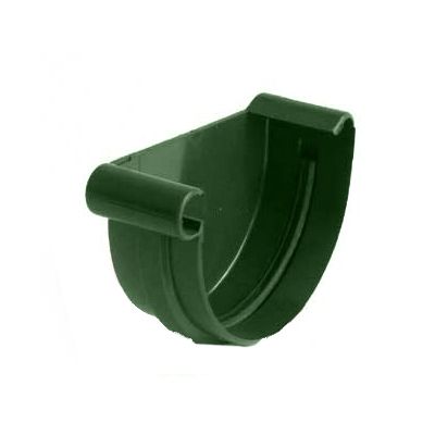 Заглушка ринви ліва Bryza 125 мм зелений 