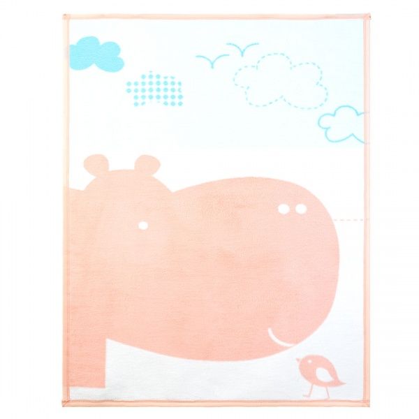 Плед покривало Baby Гіпо 90x120 см рожевий IDEIA 
