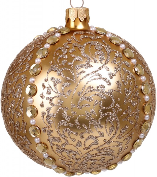 Шар новогодний Элит d 100 мм в ассортименте