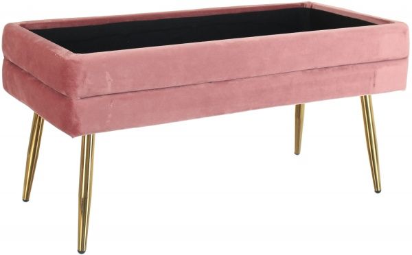 Скриня-пуф Pierre 79,5х37,5х42 см роуз голд 