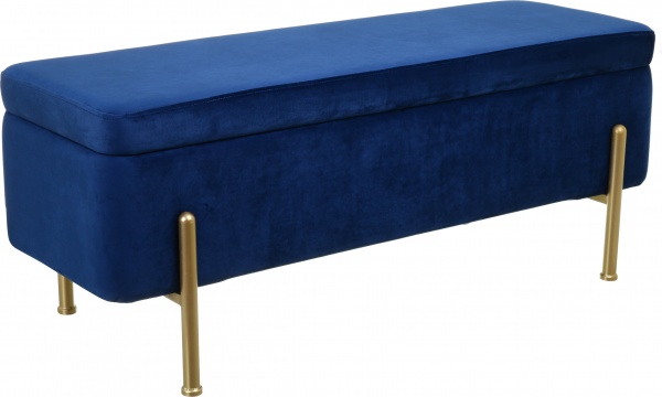 Скриня-пуф Marseille 110х42х42 см синій 