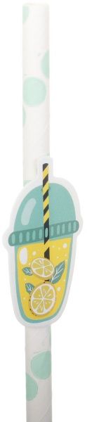 Трубочки для коктейлей Фрукты 20 см 16 шт. Koopman