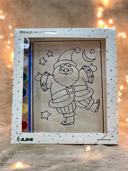 Декорация новогодняя для окон Санта K-886827 