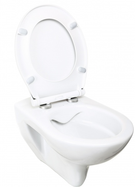 Унитаз подвесной Imprese Rimless с сиденьем Duroplast Slim slow-closing