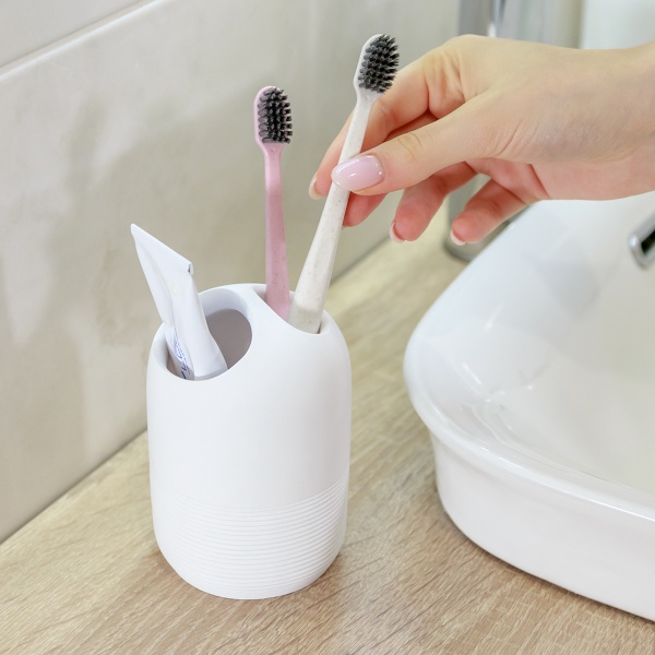 Подставка для зубных щеток MVM Boston BA-03 White