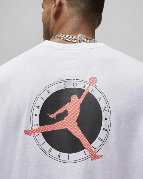 Футболка Nike M J FLT MVP SIG SS CREW DX9563-101 р.L білий