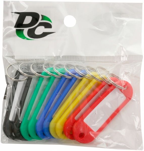 Бирка для ключей разноцветная 10 шт. 