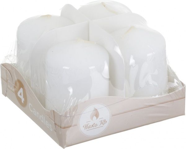 Набор свечей Адвента 40/60 белых 4 шт. Pako-If