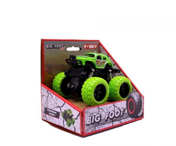 Позашляховик Funky Toys 4х4 інерційний трюковий зелений 60003