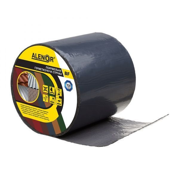 Лента герметизирующая Alenor BF бутиловая 150 мм x 10 м графитовая