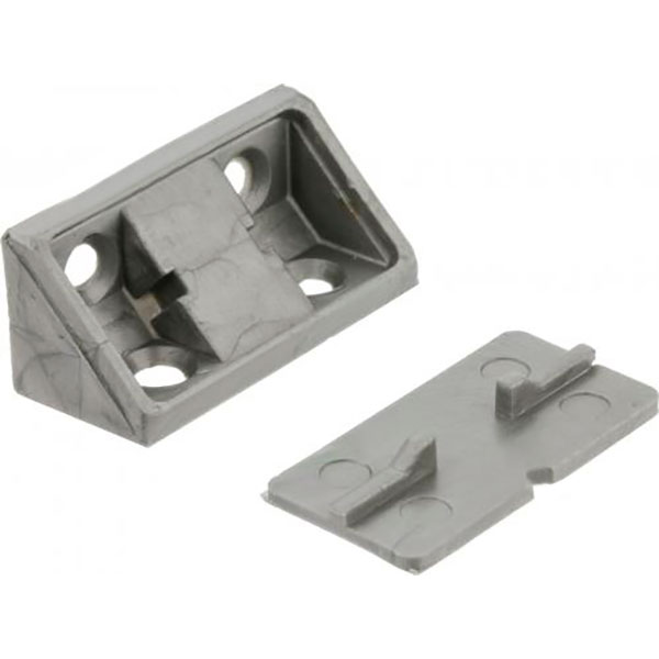 Кутник монтажний подвійний сірий 10 шт 10 шт. DC