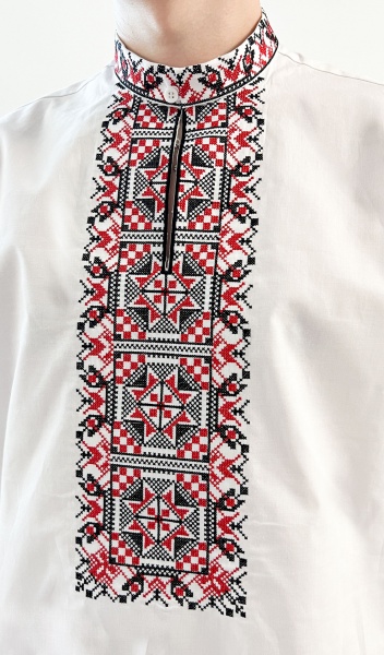 Вишиванка Едельвіка 39-22/09 орнамент червоно-чорний р. XL 