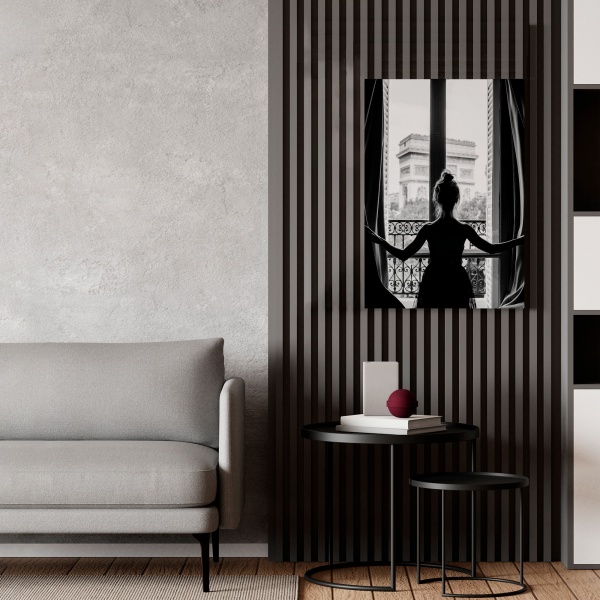 Картина на полотні ЧБ Девушка 50x70 см WS Holst 14082221,6 