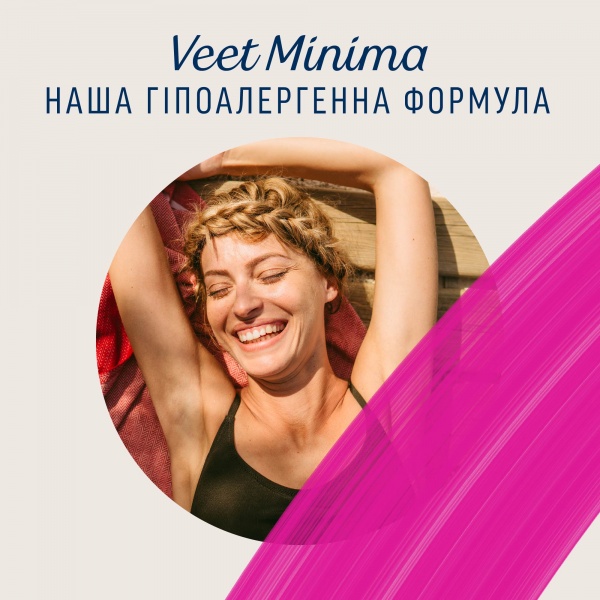 Воскові смужки Veet MINIMA для чутливої шкіри обличчя гіпоалергенні 20 шт./уп.