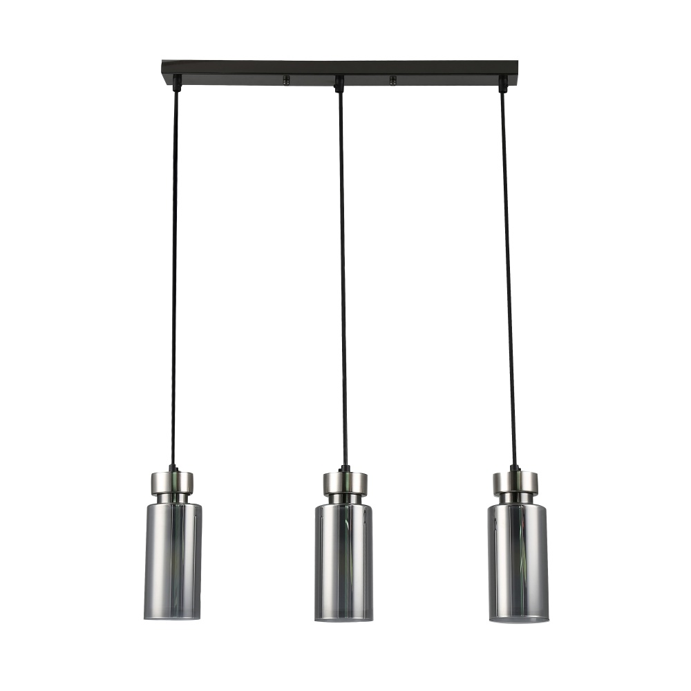 Люстра Miorro Leone металл/стекло 3x40 Вт E14 черный 51-311-074