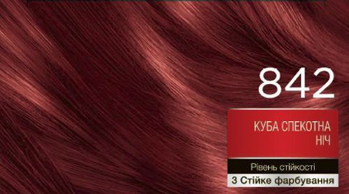 Крем-фарба для волосся Brillance Brillance №842 куба спекотна ніч 142,5 мл