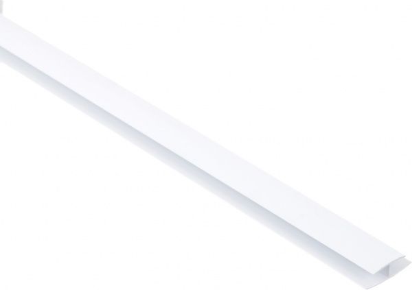 Профиль соединительный ПВХ белый 8мм 3 м.п.