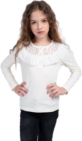 Кофта для девочки Vidoli G-19599W р.134 молочный 