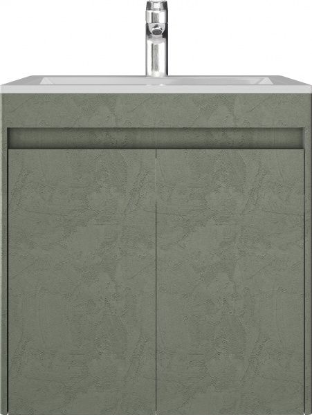 Тумба подвесная Water House Preference N1 60 МДФ цемент хаки под умыв.Como 60