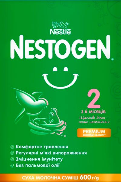 Сухая молочная смесь Nestle Nestogen для детей с 6 месяцев с лактобактериями 2 L.Reuteri 600г