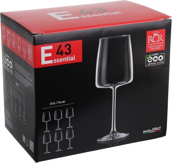 Набор бокалов для вина Essential 430 мл 6 шт. RCR 