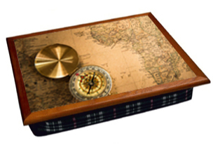 Таця на подушці Мапа 44,5x36,5x9 см