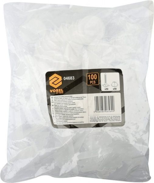 Система вирівнювання плитки Vorel 04683 100 шт.