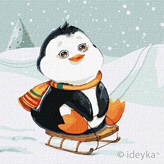 Картина за номерами Зимове катання Ідейка 