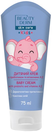 Крем дитячий Beautyderm універсальний з пребіотиком та вітамінами А,Е 75 мл