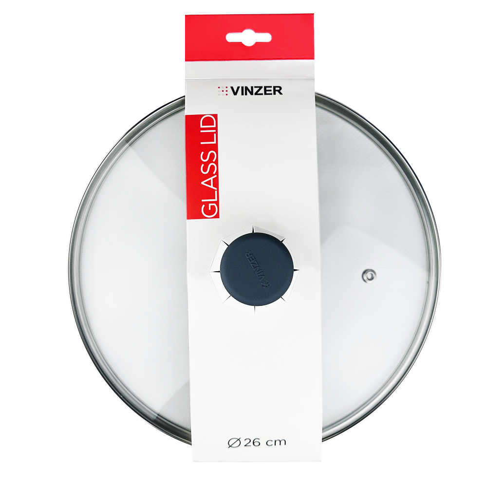 Крышка стеклянная Vinzer 26 см 50511