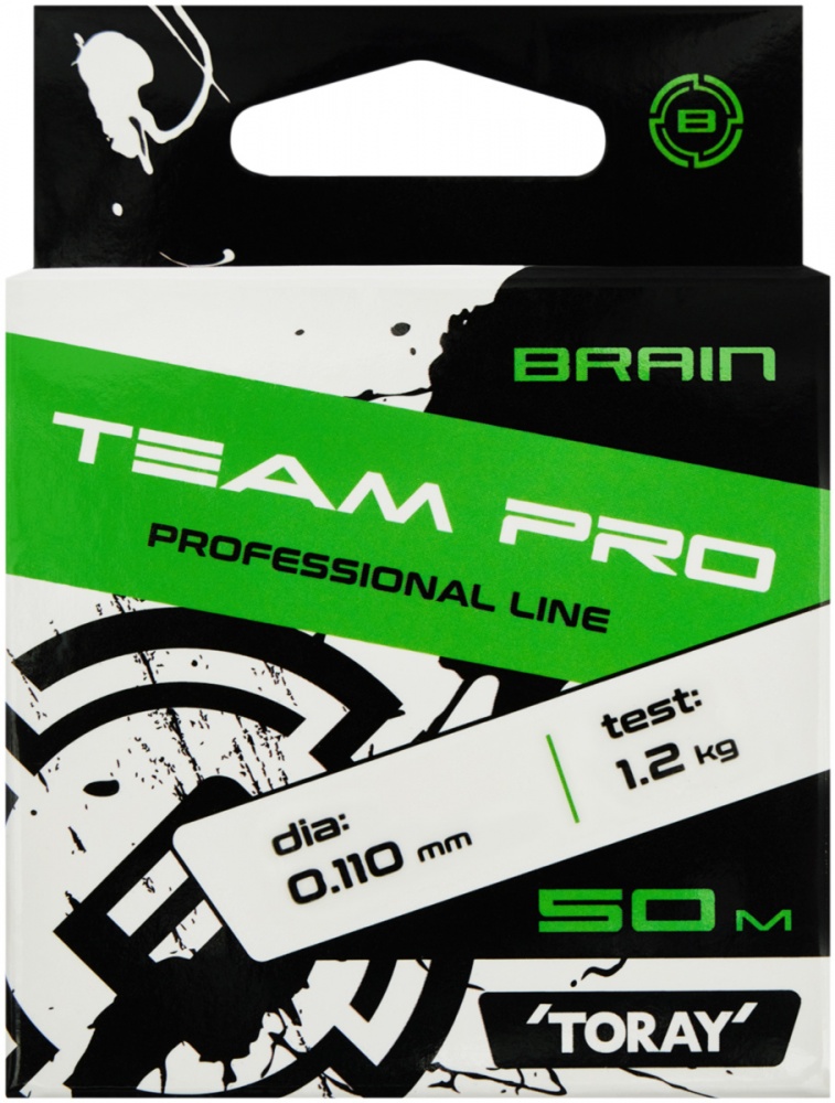 Леска Brain 50 м 0,11 мм 1,2 кг Team Pro