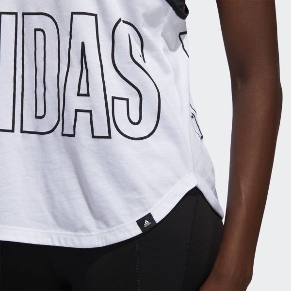 Майка Adidas ALPHA TNK GFX W FM5109 XS білий