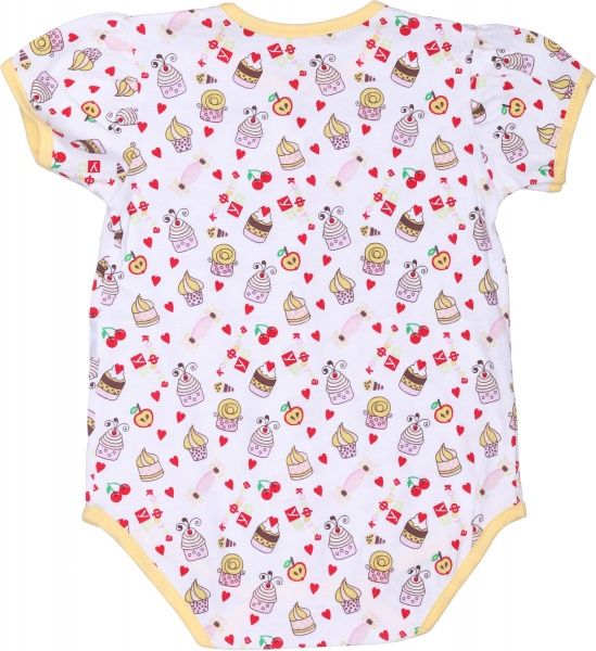 Боди детское Маленькие люди 206-111 р.74 белый с принтом 