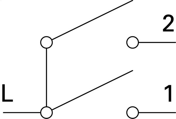 Вимикач двоклавішний TEM Logiq без підсвітки 10 А 220В білий SQ50PWXO-U